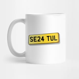 SE24 TUL Tulse Hill Number Plate Mug